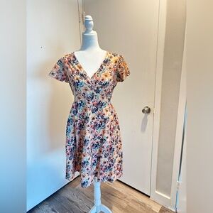 Brakeburn Floral Midi Dress
